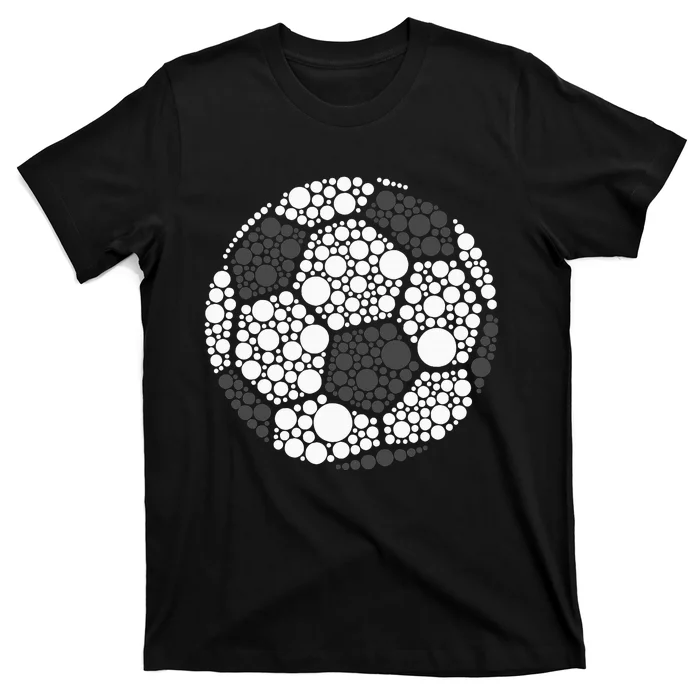 Polka Dot Football Soccer Lover Happy Dot Day Sport Ball T-Shirt