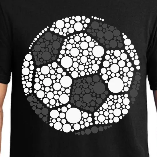 Polka Dot Football Soccer Lover Happy Dot Day Sport Ball Pajama Set