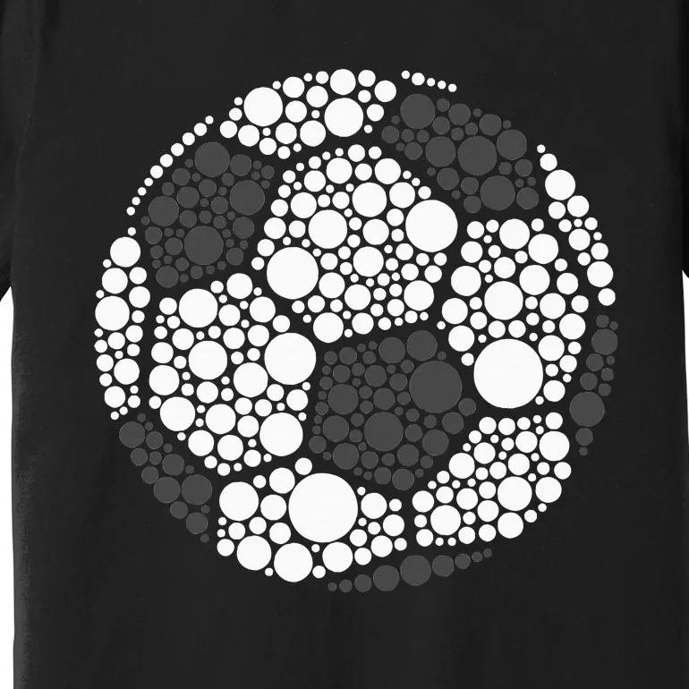 Polka Dot Football Soccer Lover Happy Dot Day Sport Ball Premium T-Shirt