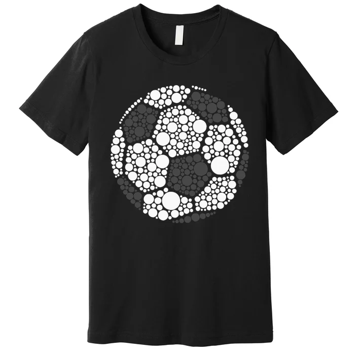 Polka Dot Football Soccer Lover Happy Dot Day Sport Ball Premium T-Shirt