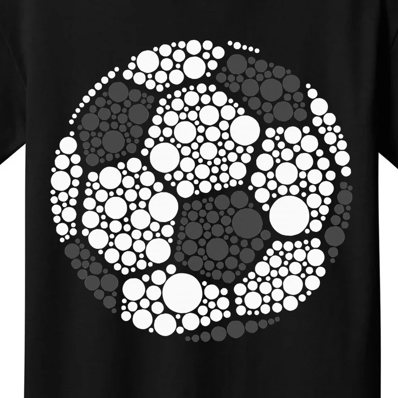 Polka Dot Football Soccer Lover Happy Dot Day Sport Ball Kids T-Shirt