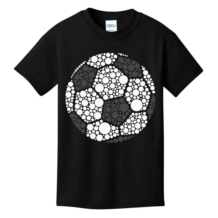 Polka Dot Football Soccer Lover Happy Dot Day Sport Ball Kids T-Shirt