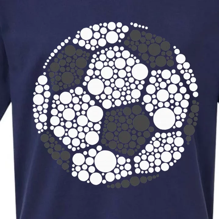 Polka Dot Football Soccer Lover Happy Dot Day Sport Ball Sueded Cloud Jersey T-Shirt