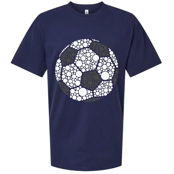 Polka Dot Football Soccer Lover Happy Dot Day Sport Ball Sueded Cloud Jersey T-Shirt