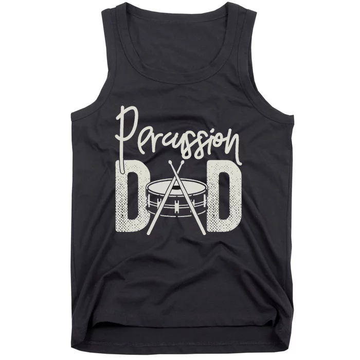 Percussion Dad Funny Marching Band For Percussionist Tank Top