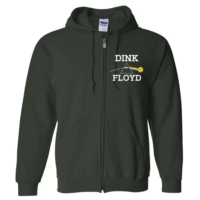 Pickleball Dink Floyd Full Zip Hoodie