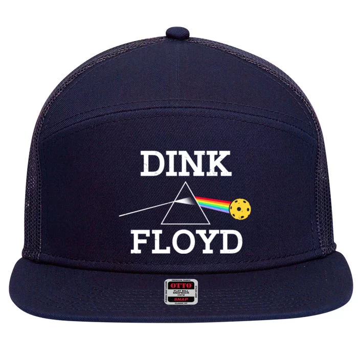 Pickleball Dink Floyd 7 Panel Mesh Trucker Snapback Hat