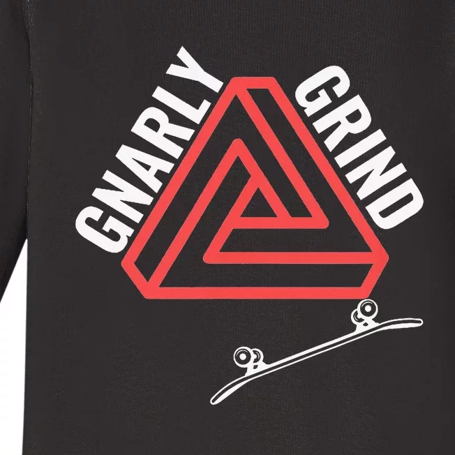 ProSkateboard Design for Athletes and Gnarly Grinders Baby Long Sleeve Bodysuit