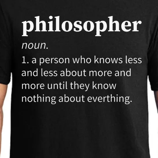 Philosopher Definition Funny Joke Philosophy Pajama Set