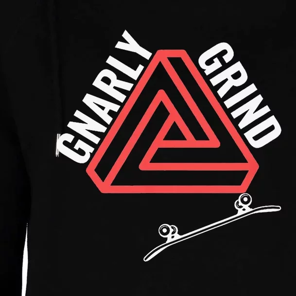 ProSkateboard Design for Athletes and Gnarly Grinders Womens Funnel Neck Pullover Hood