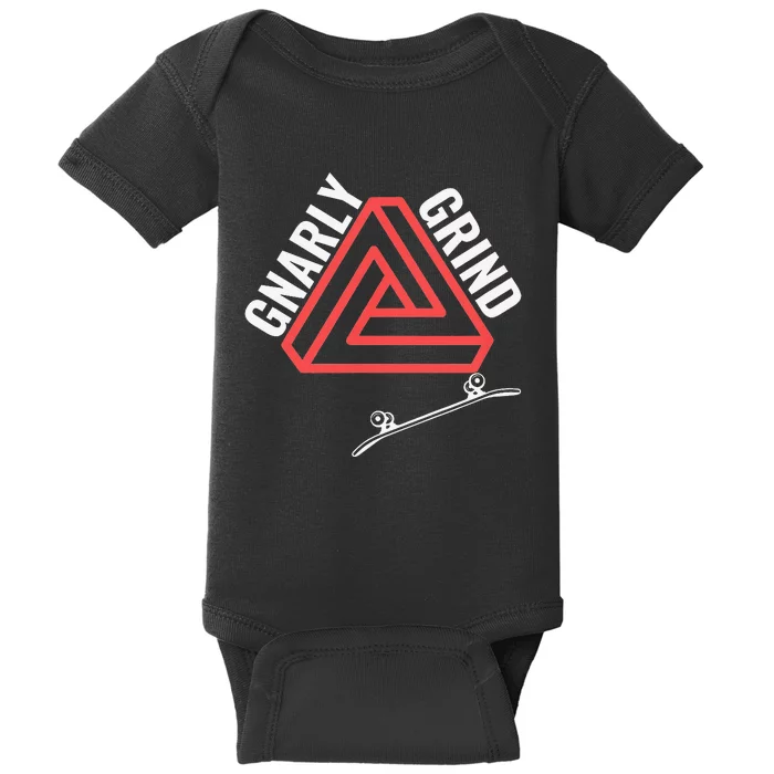 ProSkateboard Design for Athletes and Gnarly Grinders Baby Bodysuit