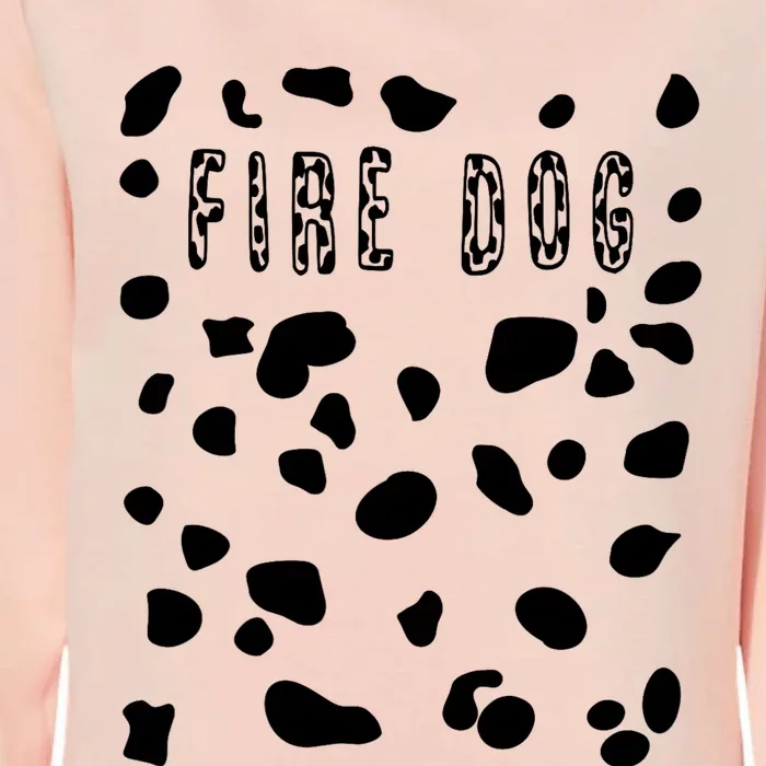 Pretend Dalmatian Fire Dog Costume Dog Spots Womens California Wash Sweatshirt