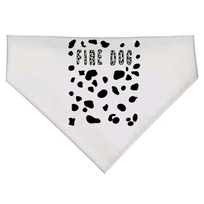 Pretend Dalmatian Fire Dog Costume Dog Spots USA-Made Doggie Bandana