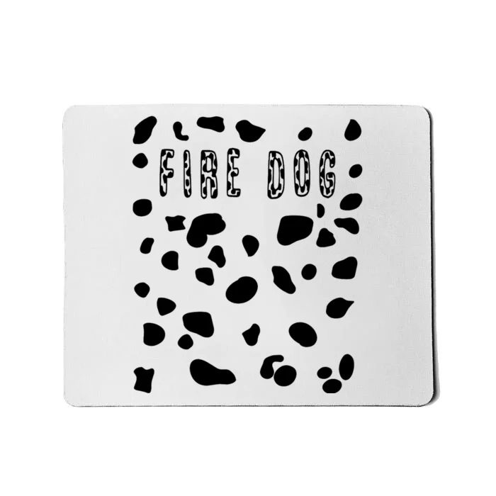 Pretend Dalmatian Fire Dog Costume Dog Spots Mousepad