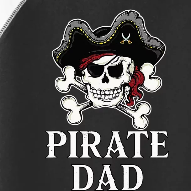 Pirate Dad Funny Halloween Costume Pirate Family Matching Toddler Fine Jersey T-Shirt