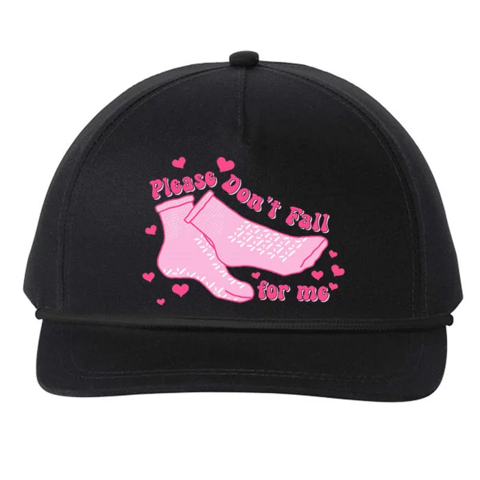 Please DonT Fall For Me Valentines Day Er Nurse Snapback Five-Panel Rope Hat