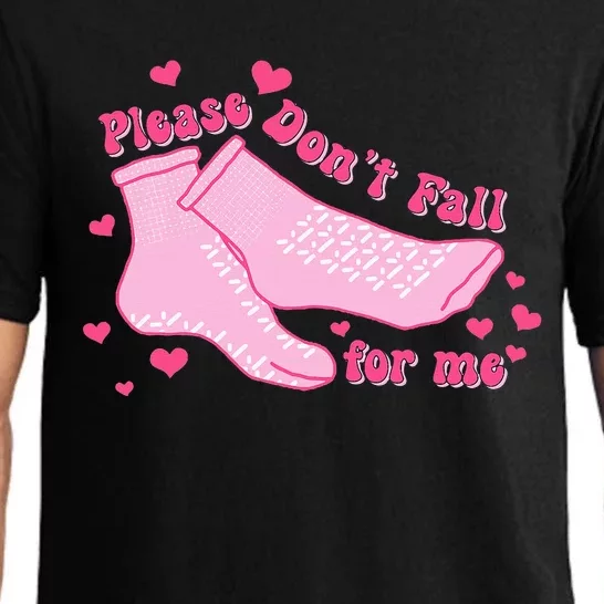 Please DonT Fall For Me Valentines Day Er Nurse Pajama Set