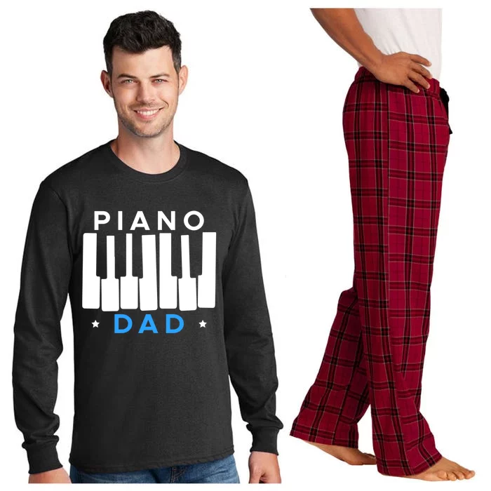 Piano Dad Father Piano Player Pianist Funny Gift Long Sleeve Pajama Set