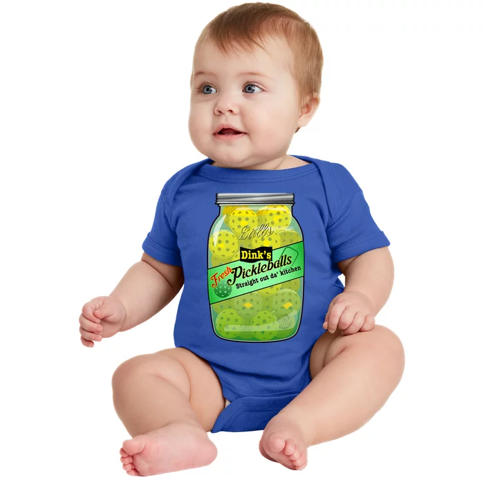 Pickleball Dink’S Fresh Pickleballs Baby Bodysuit