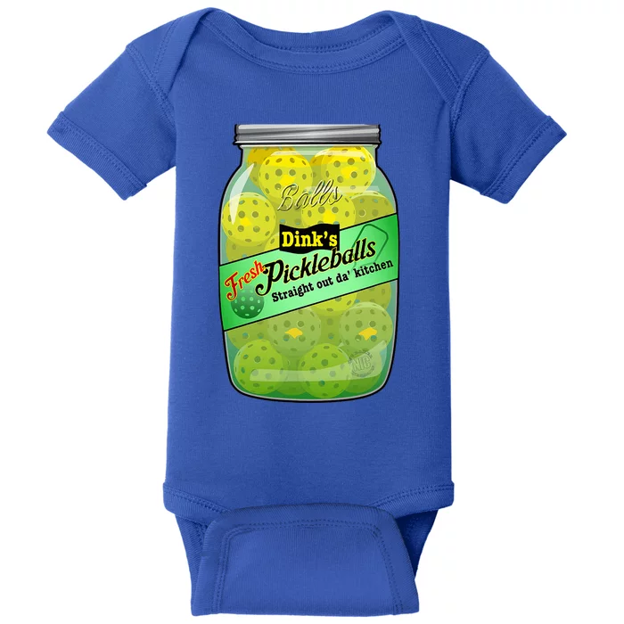 Pickleball Dink’S Fresh Pickleballs Baby Bodysuit