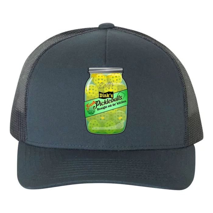 Pickleball Dink’S Fresh Pickleballs Yupoong Adult 5-Panel Trucker Hat