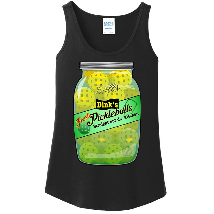 Pickleball Dink’S Fresh Pickleballs Ladies Essential Tank