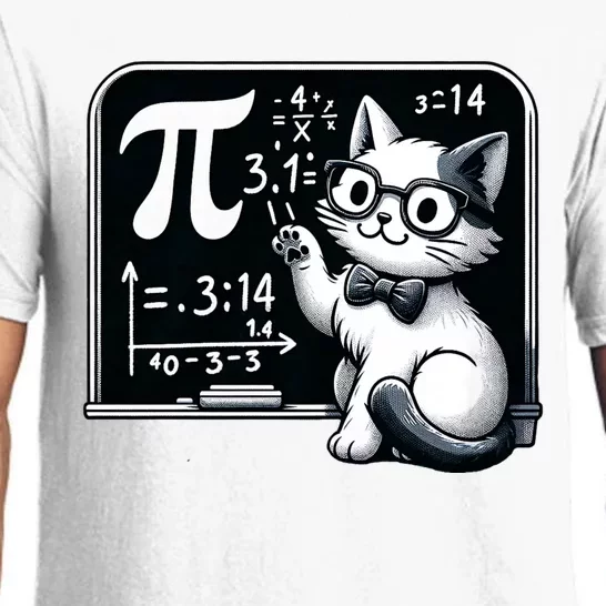 Pi Day Funny Math Cat For Teachers Pajama Set