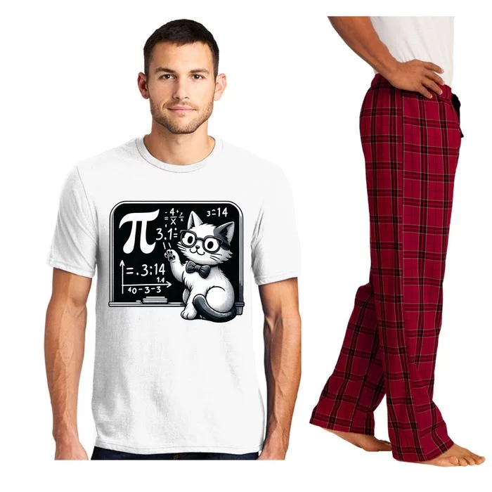 Pi Day Funny Math Cat For Teachers Pajama Set