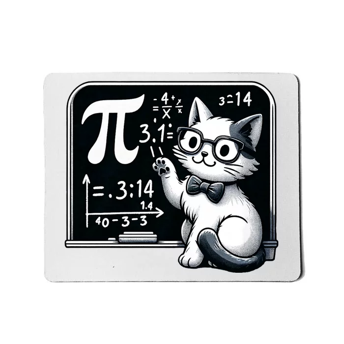 Pi Day Funny Math Cat For Teachers Mousepad