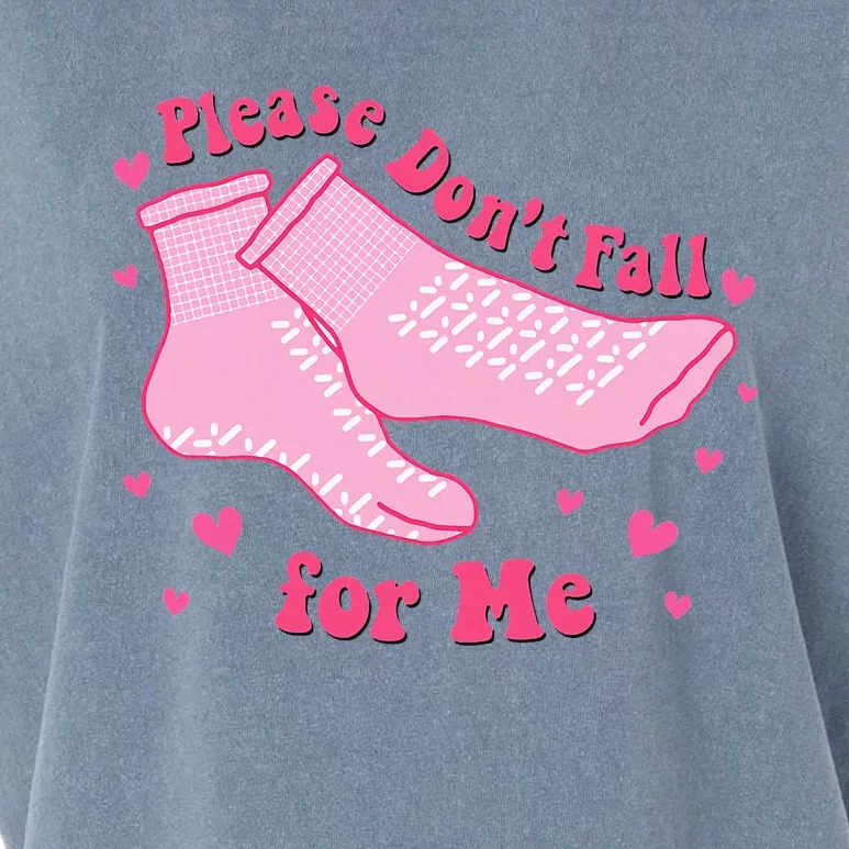 Please DonT Fall For Me Rn Pct Cna Nurse Valentine Costume Garment-Dyed Women's Muscle Tee