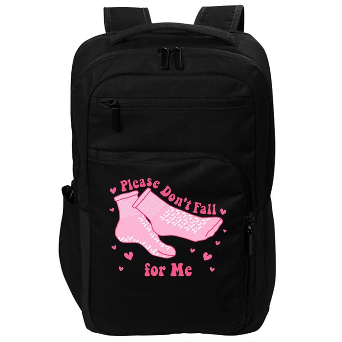 Please Dont Fall For Me Funny Nurse Valentine Impact Tech Backpack