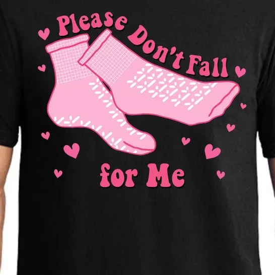 Please Dont Fall For Me Funny Nurse Valentine Pajama Set