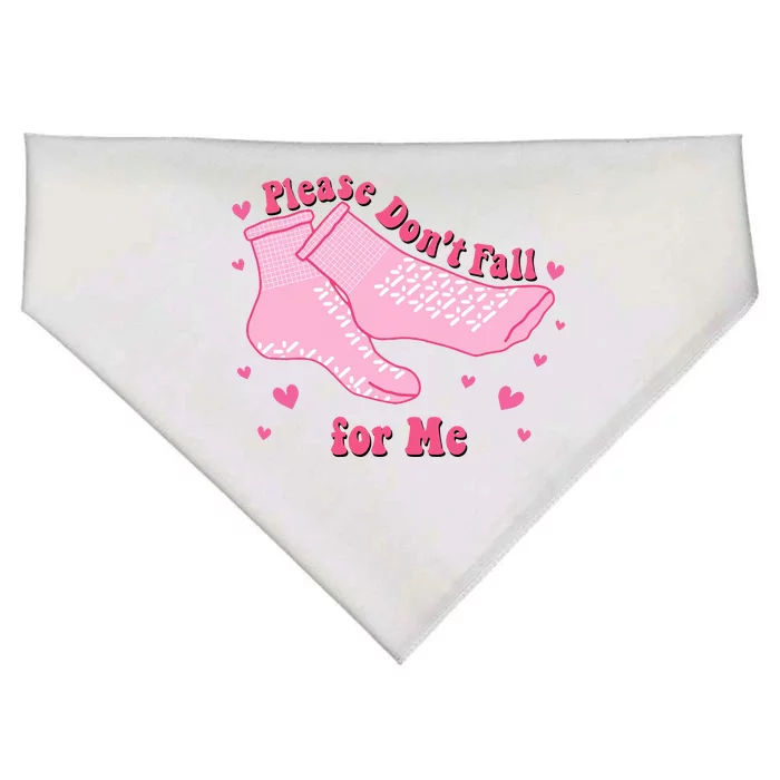 Please Dont Fall For Me Funny Nurse Valentine USA-Made Doggie Bandana