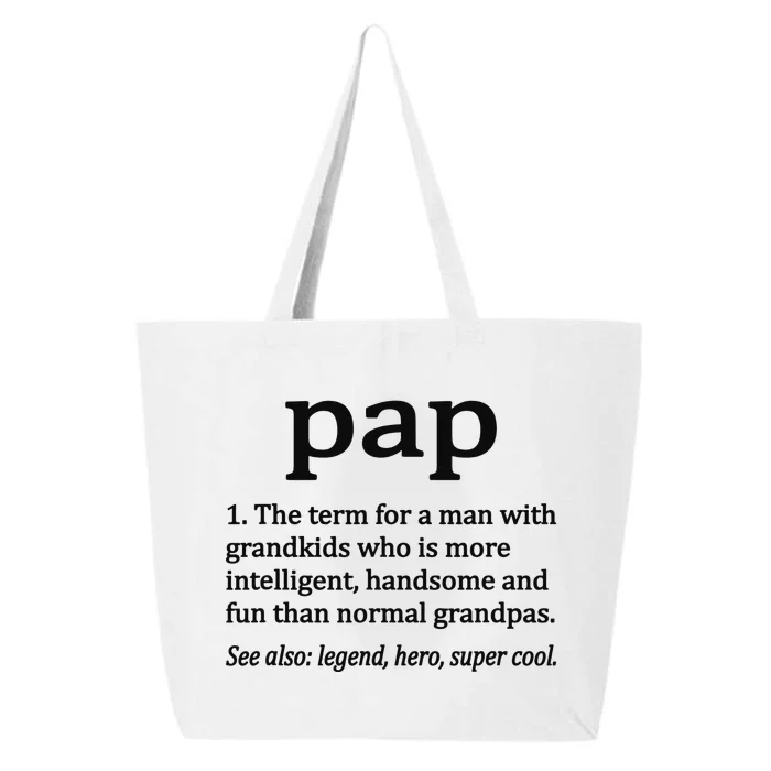 Pap Definition Funny Pap Grandpa 25L Jumbo Tote