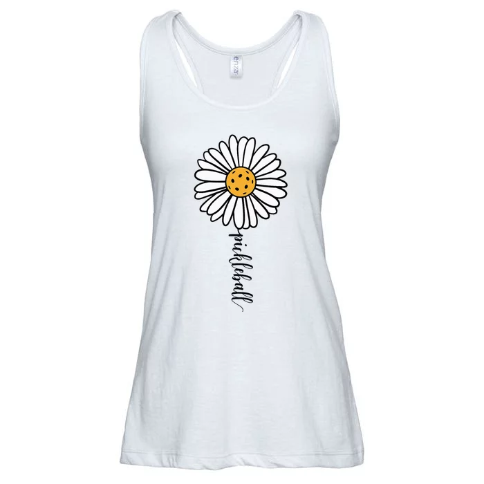 Pickleball Daisy Flower Ladies Essential Flowy Tank