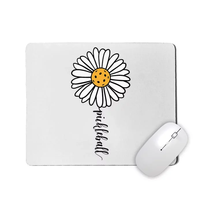 Pickleball Daisy Flower Mousepad