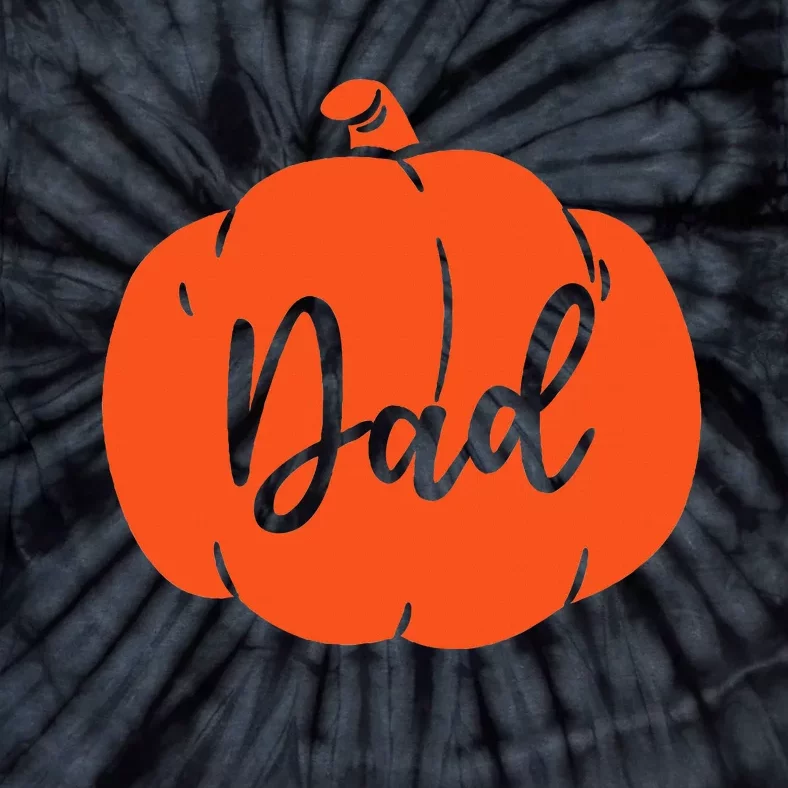 Pumpkin Dad Father Matching Family Halloween Tie-Dye T-Shirt