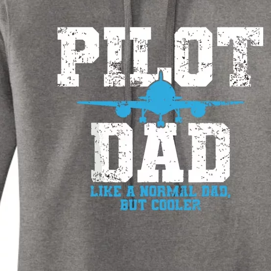 Pilot Dad Father Aviation Women's Pullover Hoodie