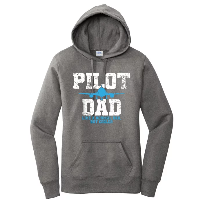 Pilot Dad Father Aviation Women's Pullover Hoodie