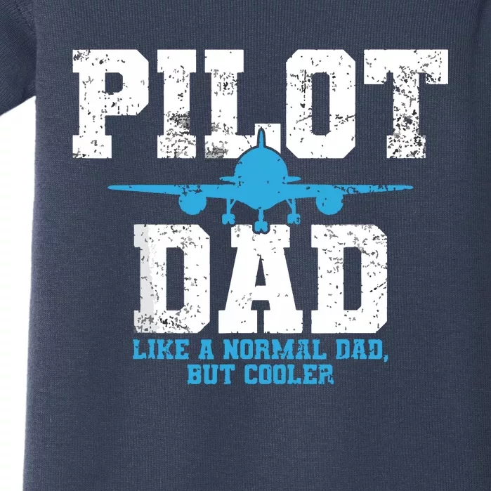 Pilot Dad Father Aviation Baby Bodysuit