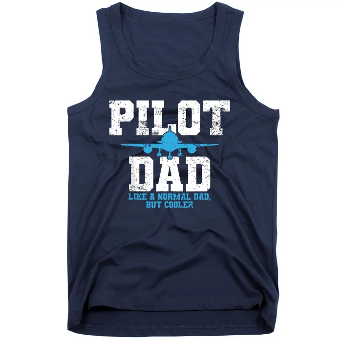 Pilot Dad Father Aviation Tank Top