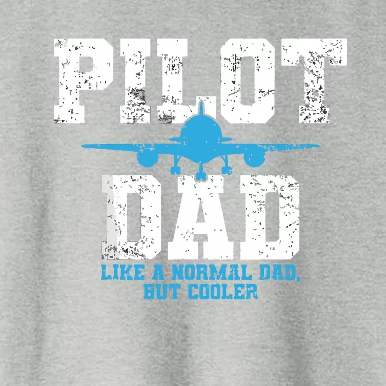 Pilot Dad Father Aviation Women's Crop Top Tee