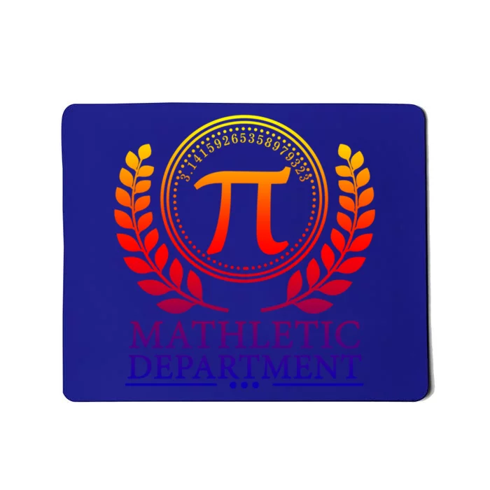 Pi Day Gift Mathletic Departt 3 14 Day Math Teacher Nerd Gift Mousepad