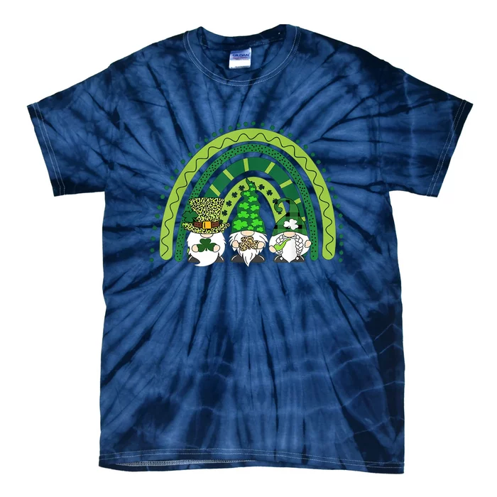 Patricks Day Gnomes Lucky Tie-Dye T-Shirt