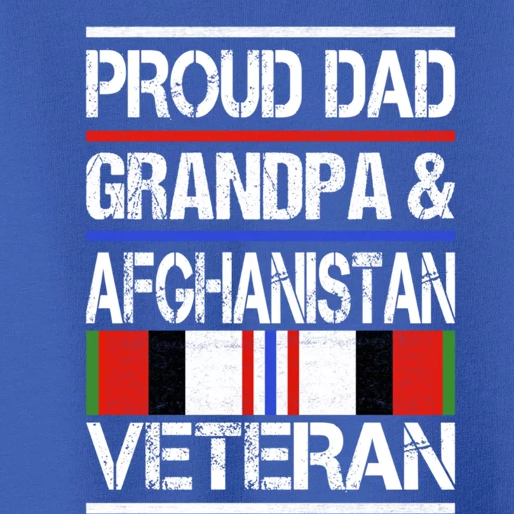 Proud Dad Grandpa And Afghanistan Veteran Gift Toddler T-Shirt