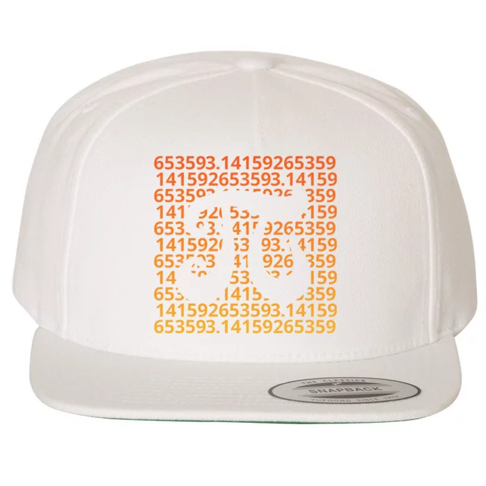 Pi Day Gradient funny teacher math lover Wool Snapback Cap