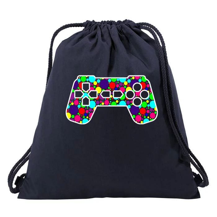 Polka Dots Gamer International Dot Day Drawstring Bag