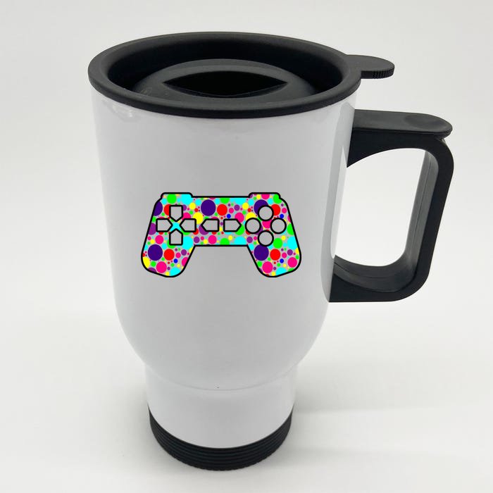 Polka Dots Gamer International Dot Day Front & Back Stainless Steel Travel Mug