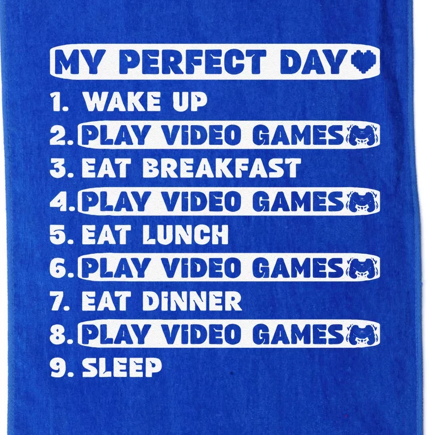 Perfect Day Gamer For Teen Brother Video Games Funny Platinum Collection Golf Towel