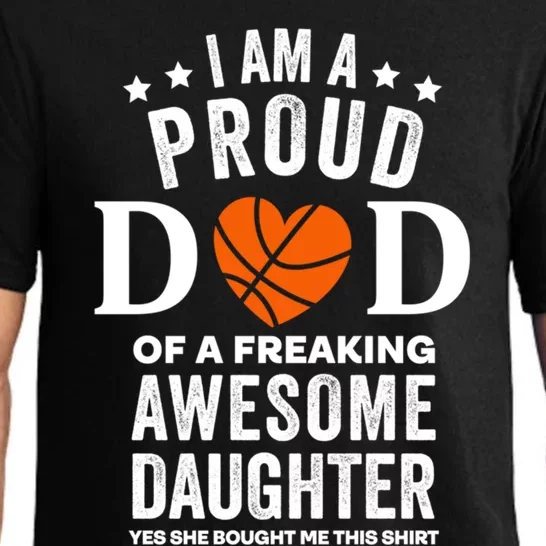 Proud Dad Gift Basketball From Daughter Gift Pajama Set